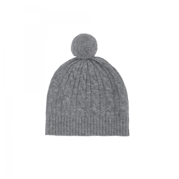 FUB Mütze Wolle - grey melange